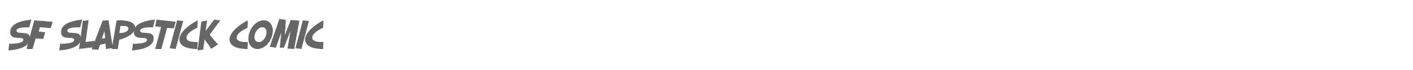 SF Slapstick Comic SF Slapstick Comic Bold Oblique.ttf font preview